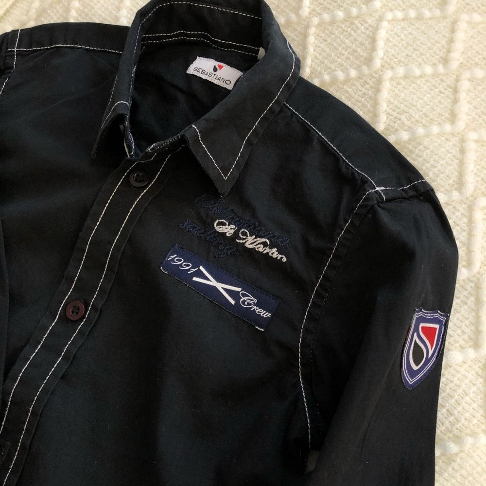 Sebastiano french brand black shirt boy 4T
